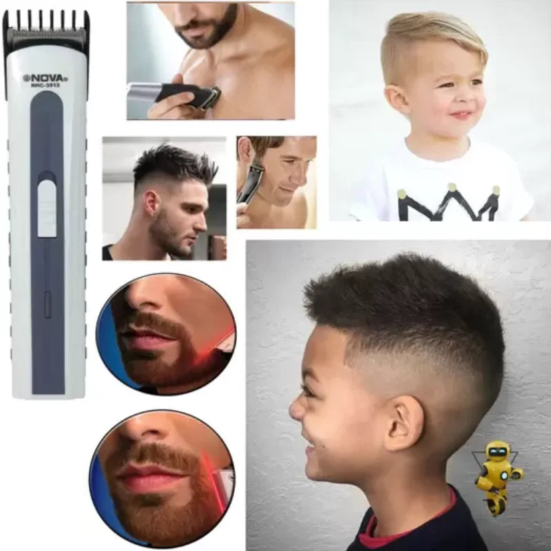 Corte Perfeito em Casa: Máquina de Cortar Cabelo e Aparador de Barba Portátil – Potência, Precisão e Conforto Sem Fio!