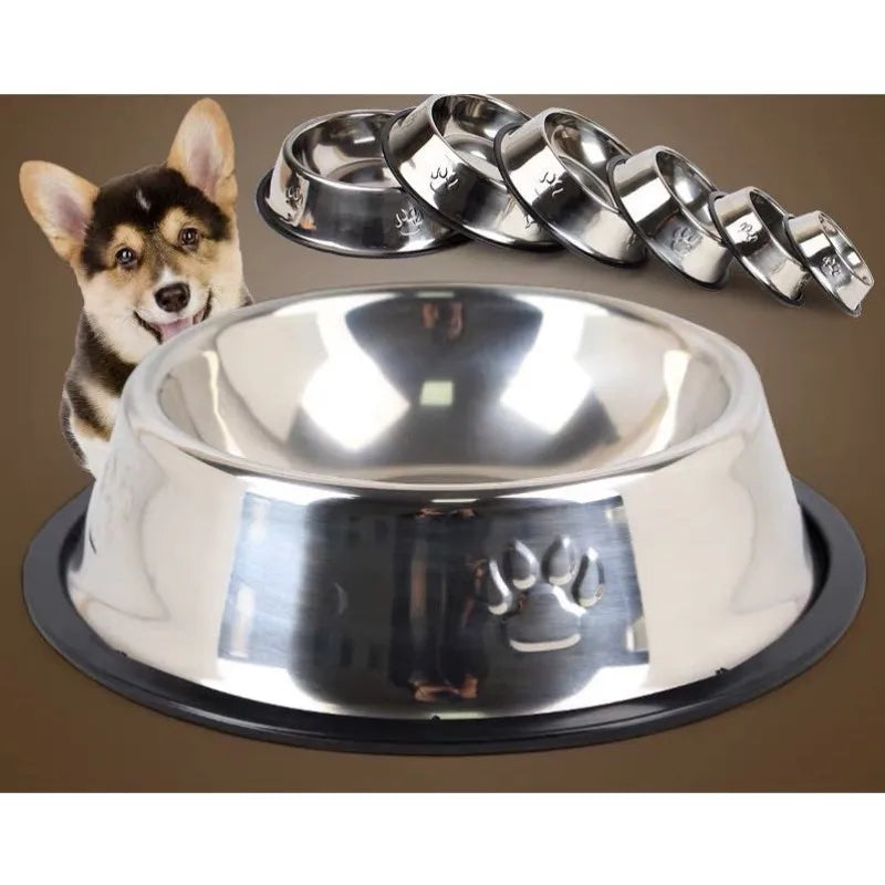 Comedouro Inox para Cães e Gatos: Segurança, Durabilidade e Praticidade em Cada Refeição!