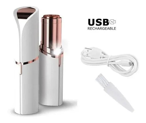 Depilador Batom Portátil USB – Remoção de Pelos Faciais e Buço Sem Dor e Com Conforto!