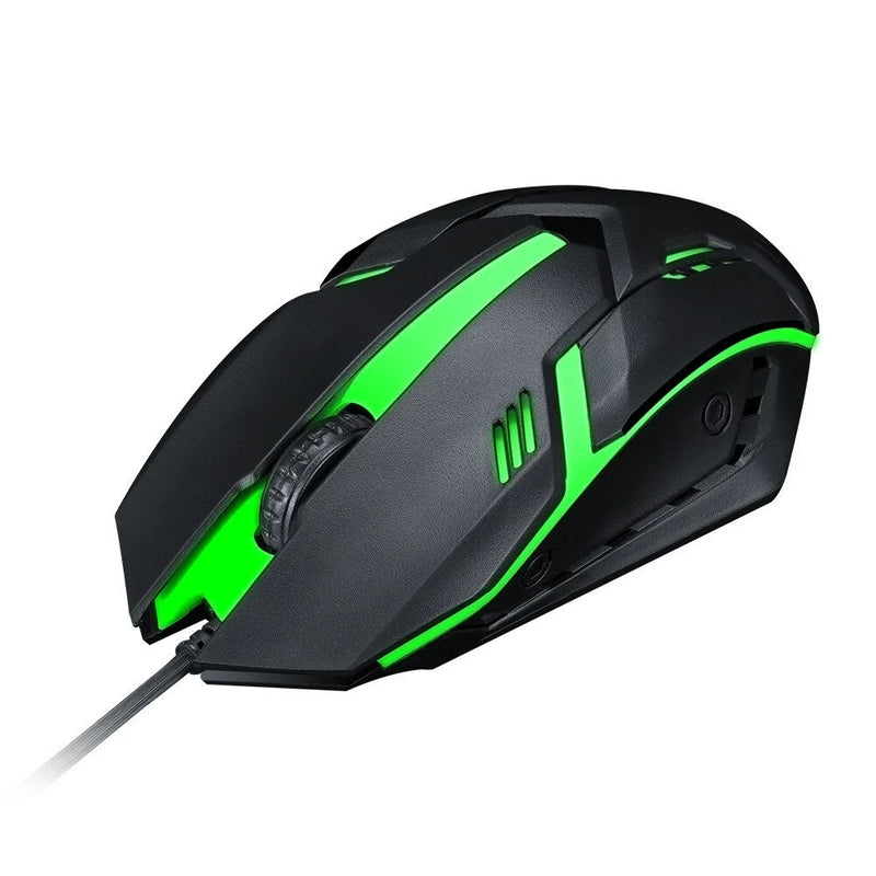 Mouse Gamer USB 3200 DPI com LED RGB e Fio JX-M20 – Precisão e Estilo para Seus Jogos